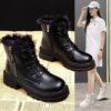 Korean Version Fleece-lined Autumn And Winter High-top Cotton Boots - Image 4
